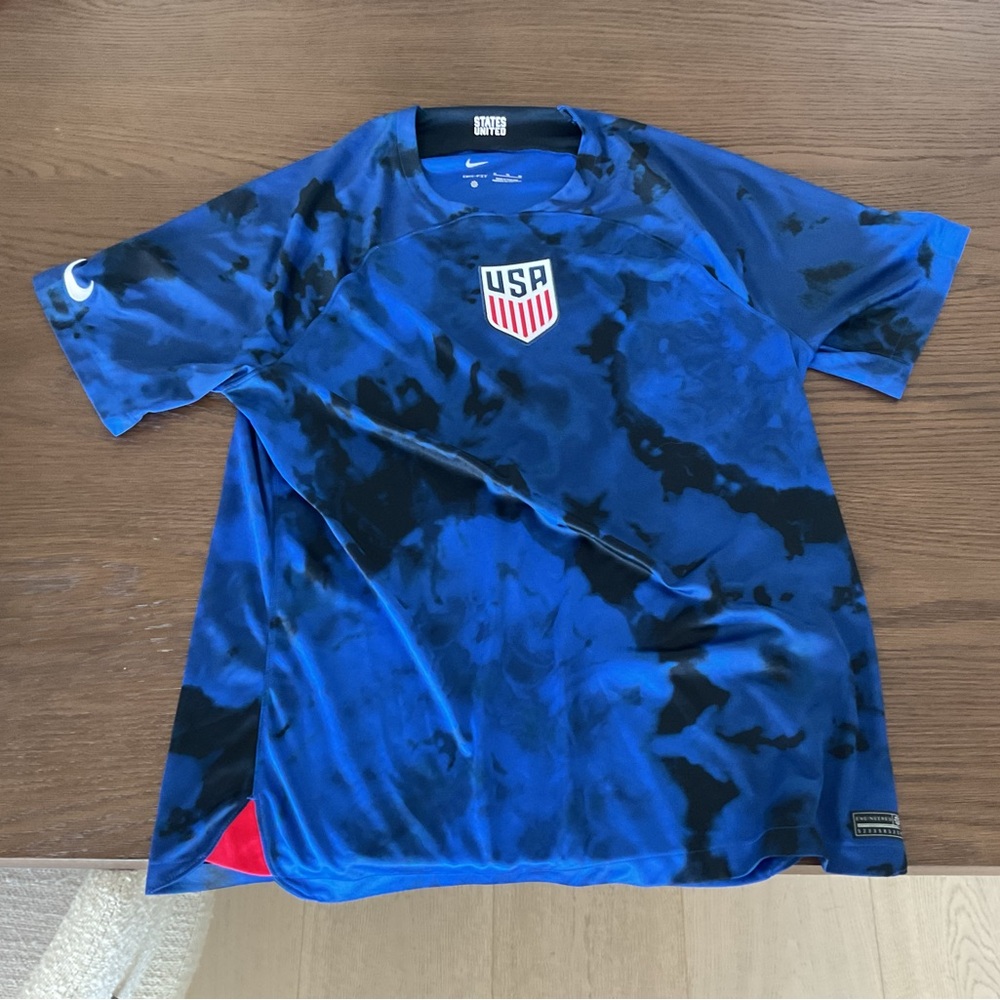 Nike Blue and Black States United Jersey team USA soccer